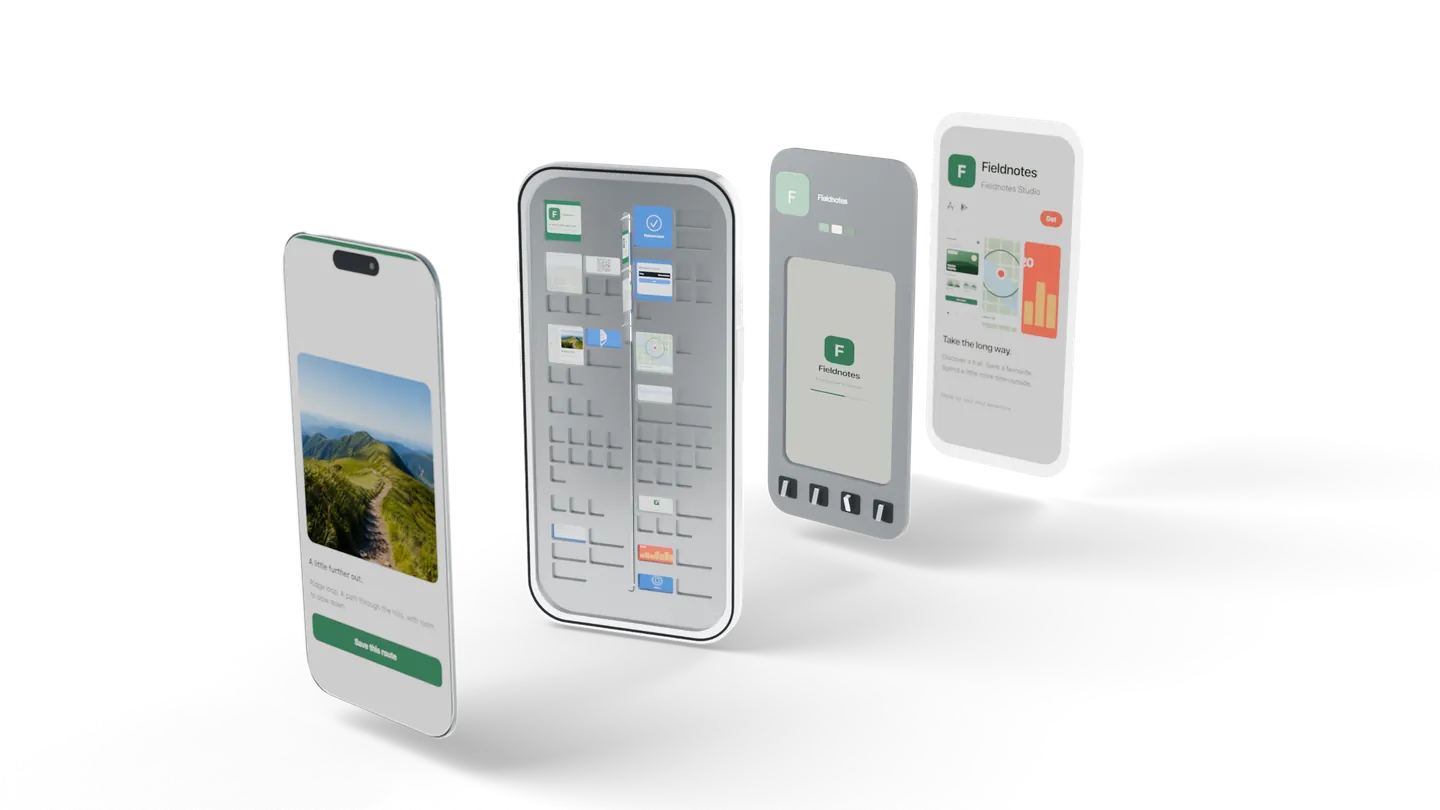 Four separated layers: your website on the cover glass, the BDK engine, your build settings, and your store listing.
